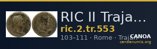 RIC II Trajan 553 — CANOA
