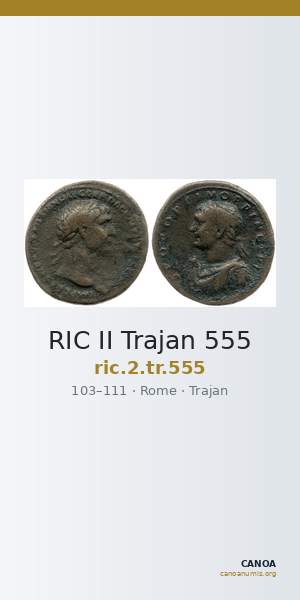 RIC II Trajan 555 — CANOA
