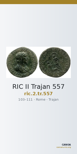 RIC II Trajan 557 — CANOA