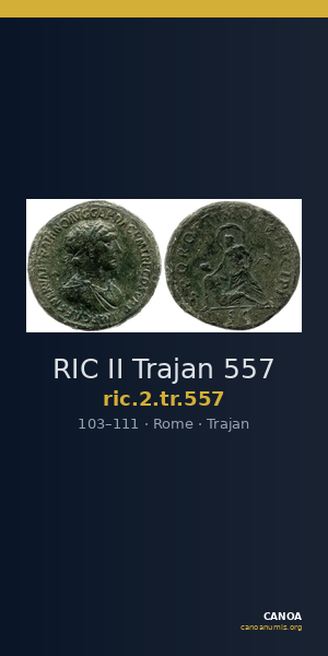 RIC II Trajan 557 — CANOA