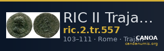 RIC II Trajan 557 — CANOA