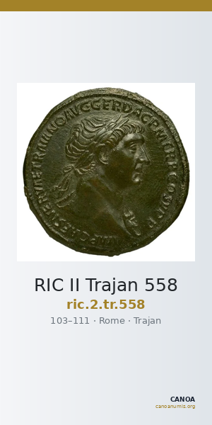 RIC II Trajan 558 — CANOA