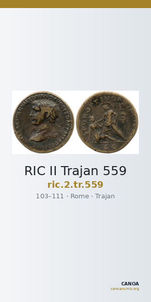 RIC II Trajan 559 — CANOA
