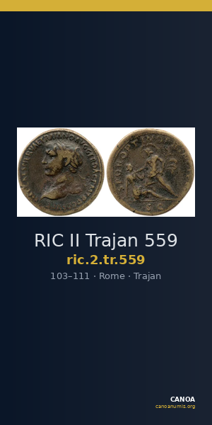 RIC II Trajan 559 — CANOA