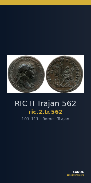 RIC II Trajan 562 — CANOA