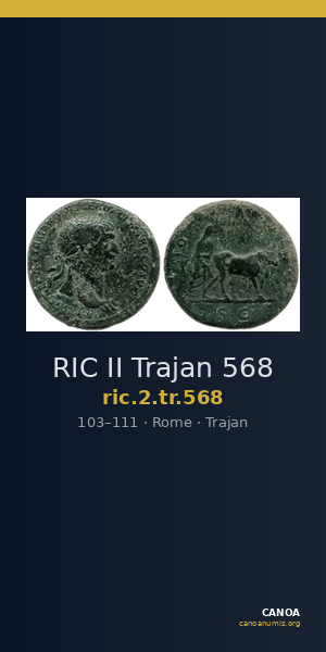 RIC II Trajan 568 — CANOA
