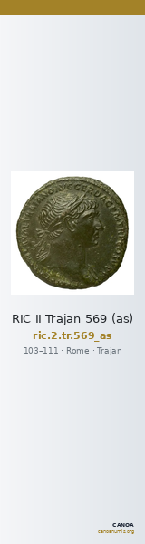 RIC II Trajan 569 (as) — CANOA