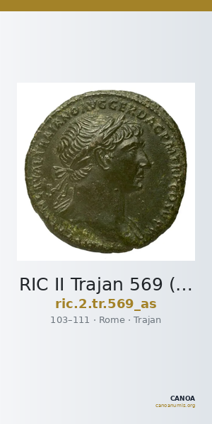 RIC II Trajan 569 (as) — CANOA