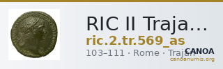 RIC II Trajan 569 (as) — CANOA