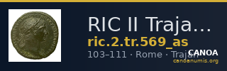 RIC II Trajan 569 (as) — CANOA