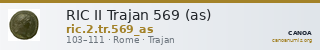 RIC II Trajan 569 (as) — CANOA