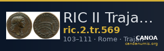 RIC II Trajan 569 — CANOA