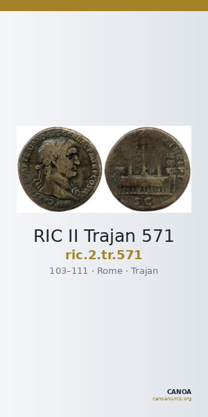 RIC II Trajan 571 — CANOA