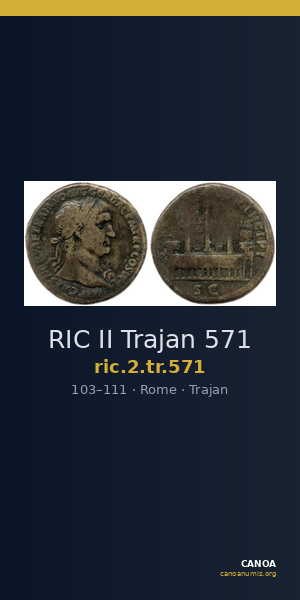 RIC II Trajan 571 — CANOA