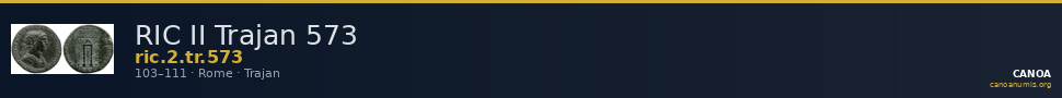 RIC II Trajan 573 — CANOA