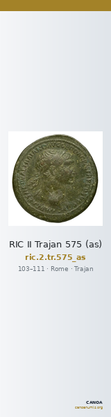 RIC II Trajan 575 (as) — CANOA