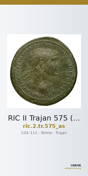 RIC II Trajan 575 (as) — CANOA