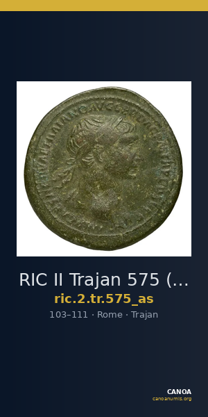 RIC II Trajan 575 (as) — CANOA