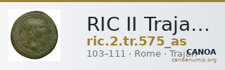 RIC II Trajan 575 (as) — CANOA