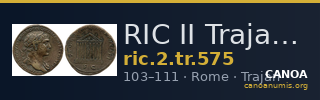 RIC II Trajan 575 — CANOA