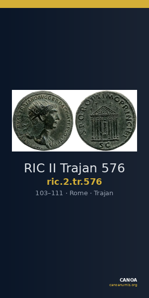RIC II Trajan 576 — CANOA