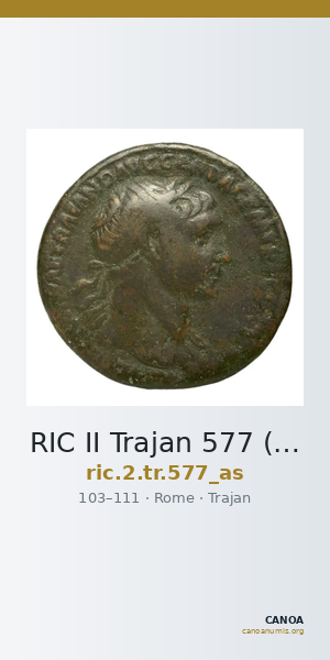 RIC II Trajan 577 (as) — CANOA