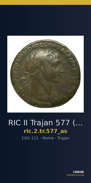 RIC II Trajan 577 (as) — CANOA