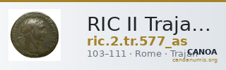 RIC II Trajan 577 (as) — CANOA