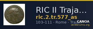 RIC II Trajan 577 (as) — CANOA