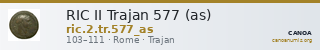 RIC II Trajan 577 (as) — CANOA
