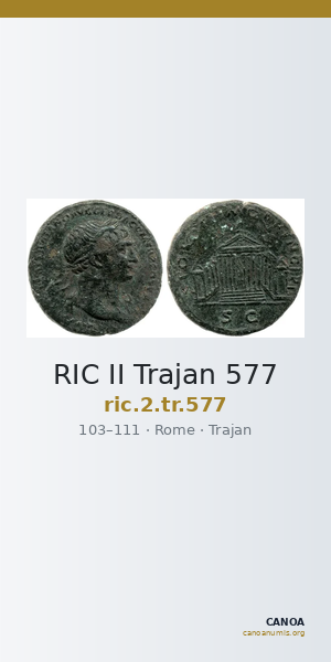 RIC II Trajan 577 — CANOA