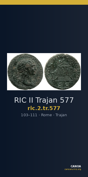 RIC II Trajan 577 — CANOA