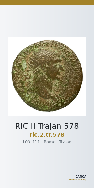 RIC II Trajan 578 — CANOA