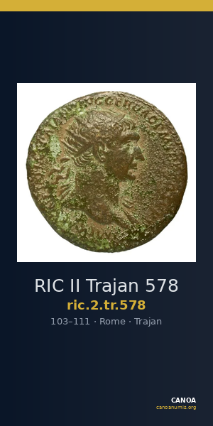 RIC II Trajan 578 — CANOA