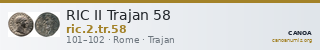 RIC II Trajan 58 — CANOA