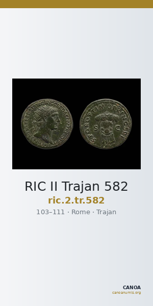 RIC II Trajan 582 — CANOA