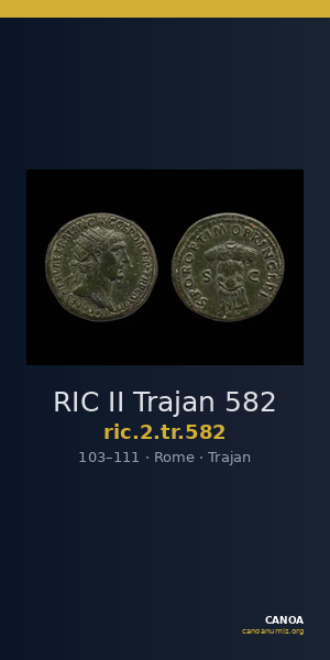 RIC II Trajan 582 — CANOA