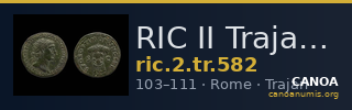 RIC II Trajan 582 — CANOA