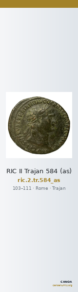 RIC II Trajan 584 (as) — CANOA