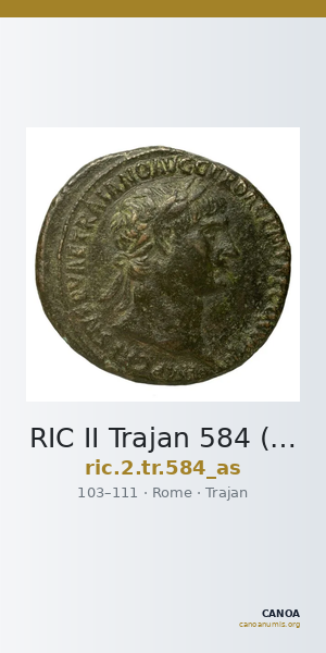 RIC II Trajan 584 (as) — CANOA