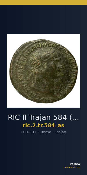 RIC II Trajan 584 (as) — CANOA