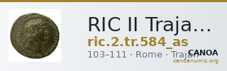 RIC II Trajan 584 (as) — CANOA