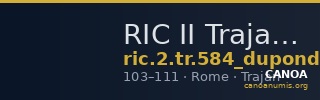 RIC II Trajan 584 (dupondius) — CANOA