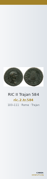 RIC II Trajan 584 — CANOA