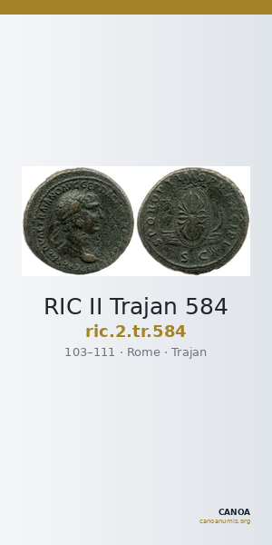 RIC II Trajan 584 — CANOA