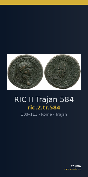 RIC II Trajan 584 — CANOA