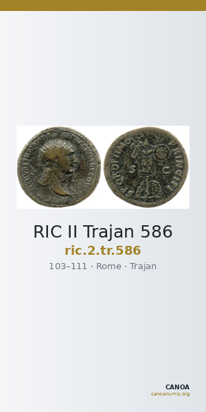 RIC II Trajan 586 — CANOA