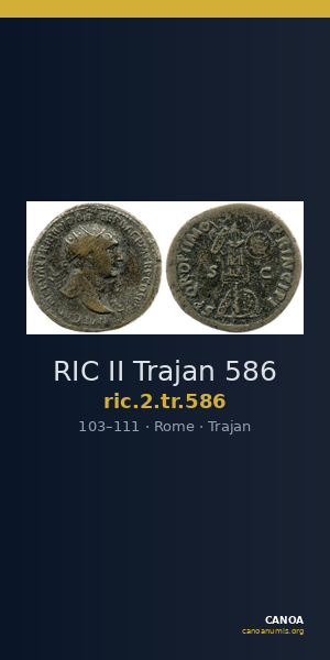 RIC II Trajan 586 — CANOA
