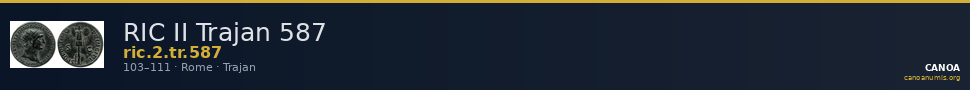RIC II Trajan 587 — CANOA