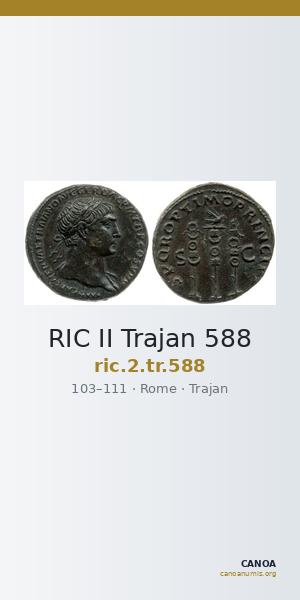 RIC II Trajan 588 — CANOA